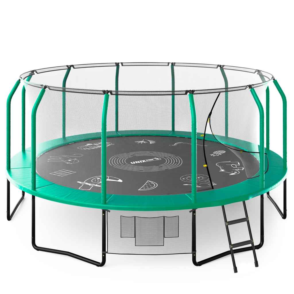 Батут UNIX Line SUPREME GAME 16 ft (Green)